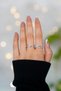 Set of 2 Zircon Stone Waterway Double and Maze Model Silver Adjustable Women's Ring Set (2 Rings) - 2
