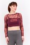 Women Sportswear Fit Long Sleeves Outdoor Tops, Dark Purple