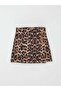 Girl's Leopard Patterned Shorts Skirt