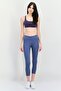 Women Tight Fit Training Leggings, Slate Blue - 4