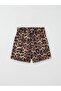 Girl's Leopard Patterned Shorts Skirt - 2