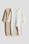 2-pack patterned cotton pyjamas
