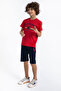 طقم برمودا أحمر للأولاد من U.S. Polo Assn. - 2