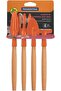 Since 1911, Made In Brazil - 4 Pcs Garden Set; 2 Trowels Garden Fork Cultivator - 2