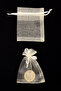 Cream Organza Transparent Tulle Pouch 100 Pieces Size 7X9Cm, Henna Cookie Nuts Gold Jewelry Promise Gift Bundle - 4