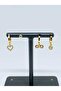 Gold Color Zircon Stone 4-Piece Hoop Earring Set, Heart, Infinity, Medallion No 13