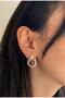 Women's Special Plated Pinch Earrings - 7
