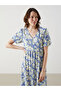 Nevavm V-Neck Floral Dress with a Difference - 4
