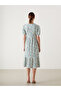 Nevavm V-Neck Floral Dress with a Difference - 4