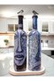 Anatolian Mosaic Art Motif Abstract Design Oil Pot Set-Vinegar Sauce Bowl Set- Home and Kitchen - 8