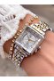 Steel Cord Square Case Woman Wristwatch 2 Years Warranty 3 Atm Waterproof - 4