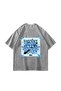 Washable White Together Back Printed Oversize Unisex T-shirt