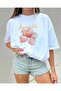 Unisex White Oversize Cut 100% Organic Cotton T-Shirt