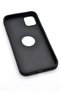 iPhone 13 Compatible Leather Look Hard Cover Case Black - 6