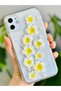 iPhone 12 and 12 Pro Compatible Yellow Flower Design Flexible Silicone Case with Toy