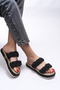 Elystala Women's Slippers 0012103   Black - 2