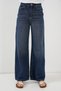 Women's Loose Wide Leg High Waist Palazzo Jeans 6656 - B.Navy Blue - 4