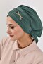 Ready-Made Turban with Accessories, Light Green, Ht-93 - 4