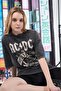 تيشيرت نسائي Ac/dc أنثراسايت - 4