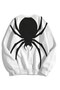 Unisex Spider Crew Neck Sweatshirt Hoodie White