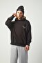 Cactus Oversize Sweatshirt Hoodie Black Tr30013 - 4