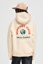 Unisex Support Your Planet Sweatshirt Hoodie Stone - 6
