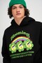 Unisex Blooming Sweatshirt Hoodie Black - 4