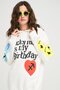 Unisex It's My Birthday White Sweatshirt Hoodie - 4