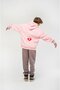 Unisex Just Enjoy Sweatshirt Hoodie Pink - 6
