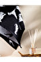 Dalmatian pattern yarn dyed face towel - black - 50x85 cm - 3