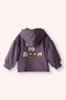 Baby Girl Zippered Purple Sweatshirt - 3