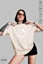 Unisex Crew Neck Emoji Printed Cotton Oversize Short Sleeve T-Shirt - 3