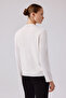 Ecru Lace Detailed Buttoned Women's Cardigan - 4