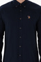 Men's Navy Blue Long Sleeve Basic Shirt 50297981 -Vr033 - 6