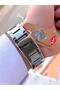 Gray Gold Case Steel Cord All Functions Active 5 Atm Water Resistant Men Wristwatch Lc.7205 - 6