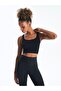 Xside Active Black U Neck Crop Women's Athlete Tank Top