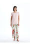 Esvab • Modern & Distinctive Zero Roba Collar Floral Women's Pajama Set - 2