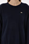 Women's Navy Blue Crew Neck Basic Sweater 50293510-Vr033 - 6