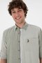 Men's Dark Khaki Long Sleeve Shirt 50299594 -Vr111 - 2