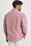 Premium Men's Striped Red Linen Shirt Ls-13024 - 6