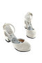 Glittery Girl's Heelled Evening Shoes - 3