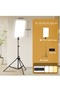 19 inch LED Video Light Kit,2700K-7500K 65W Photography Studio Light with Tripod Stand&Phone Holder - 2