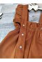 Handmade Tile Color Girl's Culottes Salopet - 8