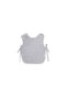 Colors of Joy Set of 2 Organic Cotton Muslin Baby Bibs Gray - 5