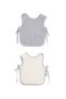 Colors of Joy Set of 2 Organic Cotton Muslin Baby Bibs Gray - 6