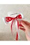 Moon Star Printed Satin Fabric Ribbon Hanging Bow Model Automatic Buckle - 2