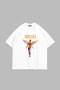 Nirvana Angel Printed Oversize Unisex White T-Shirt