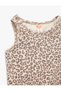 Leopard Print Cotton Tank Top and Shorts Set - 3