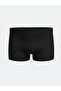 Black Comfortable Fit Cotton Flexible Fabric Men's Boxers 3-Piece - 2
