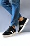 Men's Casual Sneaker Comfortable Sports Shoes BLACK WHITE - 8